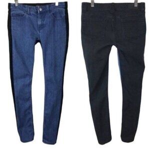 Kate Spade Saturday 2 tone blue black Skinny Jeans size 26 style 4CMU0240